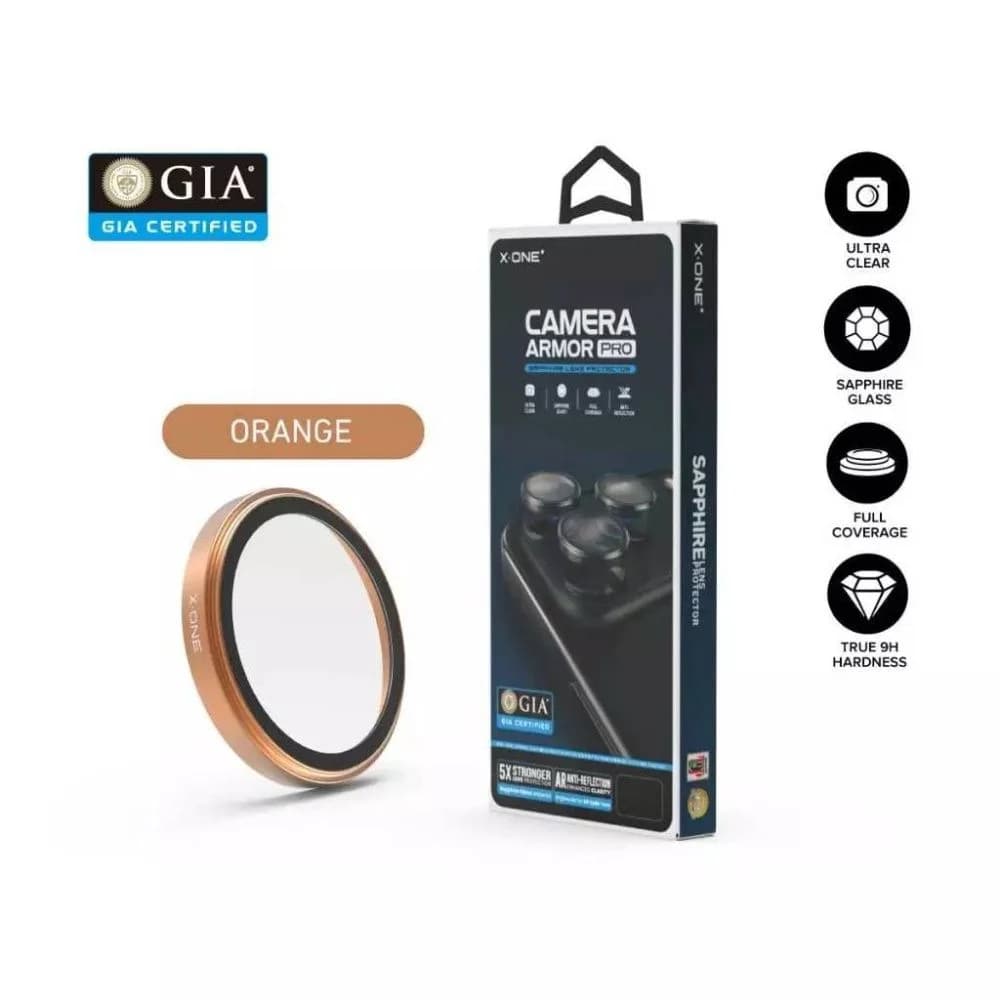 Camera Armor Pro X-ONE Para iPhone 17 Pro / 17 Pro Max - Laranja